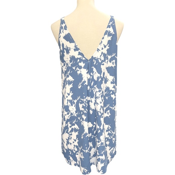 Anthropologie Pinch sleeveless mini dress blue and white abstract print medium - Picture 4 of 11